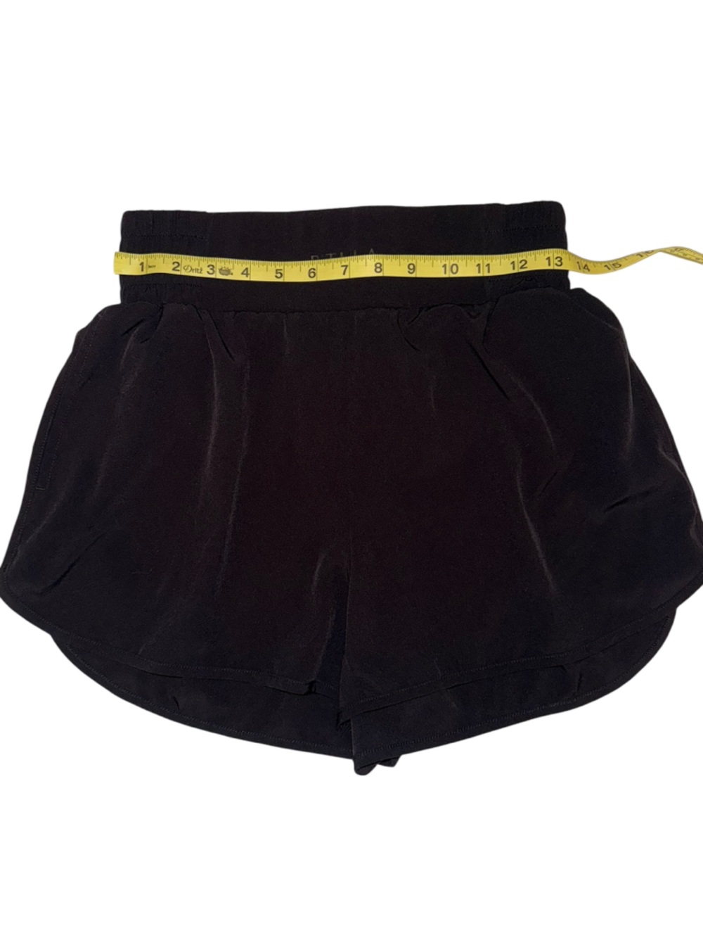 P’tula Black Lined Athletic Shorts Women’s Medium Running Gym Activewear Med - Picture 2 of 7